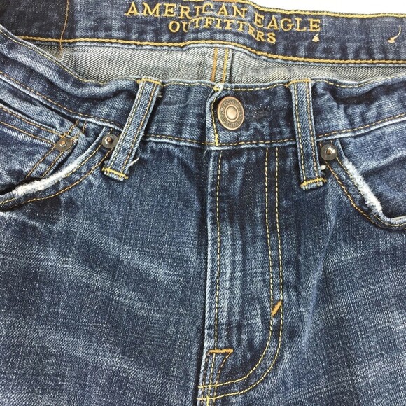 American Eagle Outfitters Jeans Men 28/32 Original Straight Cotton - Picture 6 of 12